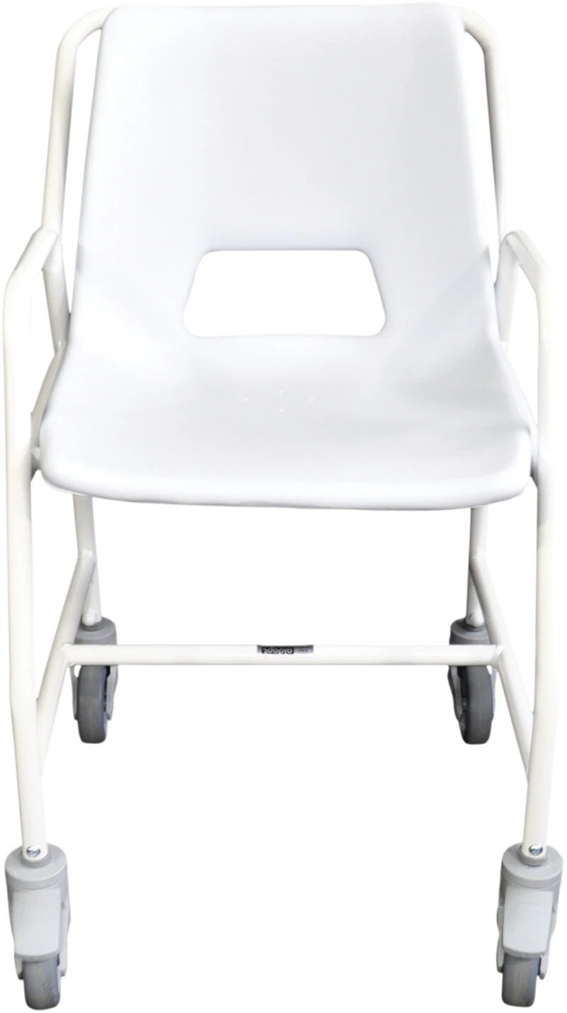 Wheeled Shower Chair with Brakes | Adjustable Height | Hythe Mobile Shower Chair - Image 3