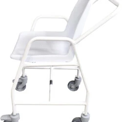 Wheeled Shower Chair with Brakes | Adjustable Height | Hythe Mobile Shower Chair - Image 4