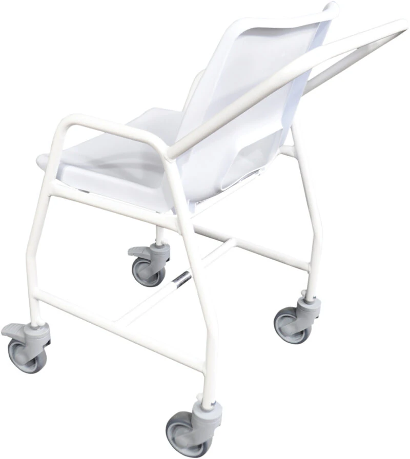Wheeled Shower Chair with Brakes | Adjustable Height | Hythe Mobile Shower Chair - Image 5