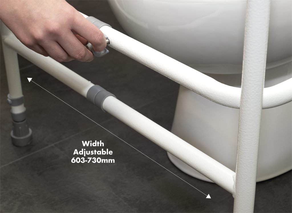 toilet-support-frame adjustable