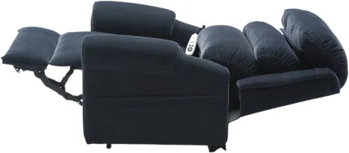 Bariatric rise recliner chair with dual motors for elderly users, available in multiple colors.