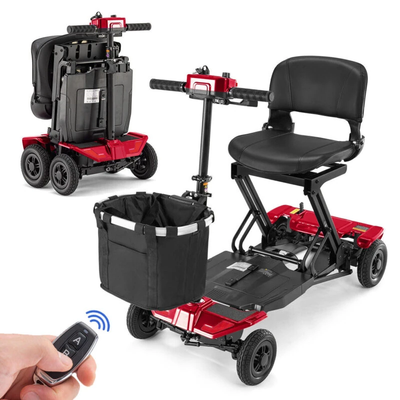 Lightweight Folding Boot Scooter | IGlide AutoFolding | Mobility Scooter with Remote Control | 12 Mile Range | Removable Battery | Puncture Proof Tyres - Image 12