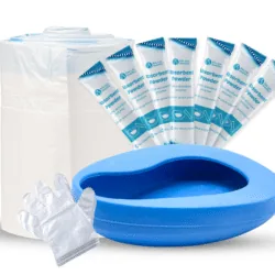 Bedpan Bundle Set for Men & Women | Comes with Liners & Absorbent Pouches