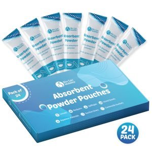 Absorbent Powder Pouches for Bodily Fluids & Spills | Individual Sachets | Pack of 24 | Lemon Scented | Extreme Convenience