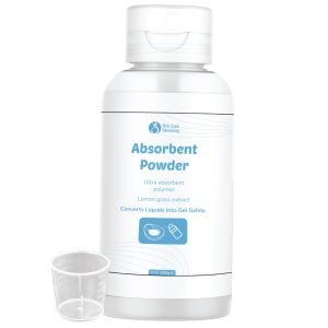 Absorbent Powder for Bodily Fluids & Spills, Vomit, Commode Buckets, Bed Pans, Incontinence Aid