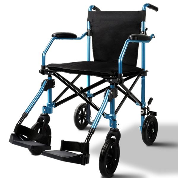 lightweight collapsible wheelchair fold-o folding transit travel wheelchair bio-lec mobility