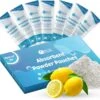 Absorbent Powder Pouches for Vomit & Spills | Lemon Scented | Pack of 24 | Ideal for Urinal Bottles, Bedpans, Vomit Bowls