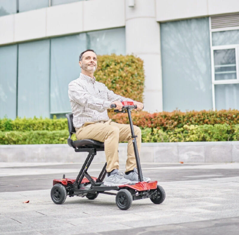 Lightweight Folding Boot Scooter | IGlide AutoFolding | Mobility Scooter with Remote Control | 12 Mile Range | Removable Battery | Puncture Proof Tyres - Image 8