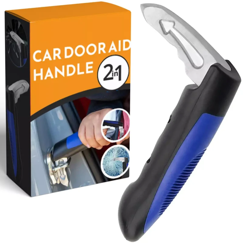 Car Cane grab handle and packaging with 2-in-1 feature.