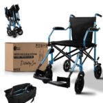 Lightweight Transit Travel Wheelchair with Bag | Folding Collapsible Transportable Wheelchair | FOLD-O Wheelchair - Image 17