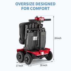 Lightweight Folding Boot Scooter | IGlide AutoFolding | Mobility Scooter with Remote Control | 12 Mile Range | Removable Battery | Puncture Proof Tyres - Image 9