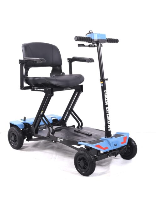 Lightweight Folding Boot Scooter | IGlide AutoFolding | Mobility Scooter with Remote Control | 12 Mile Range | Removable Battery | Puncture Proof Tyres - Image 6