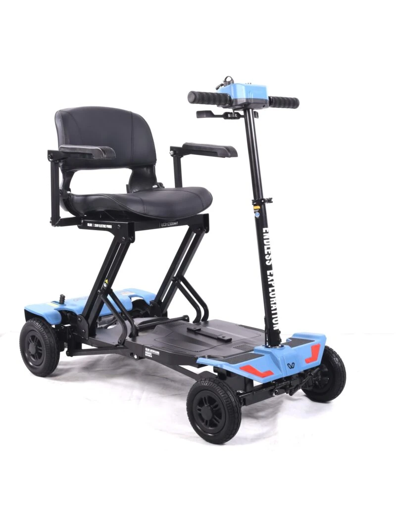 Lightweight Folding Boot Scooter | IGlide AutoFolding | Mobility Scooter with Remote Control | 12 Mile Range | Removable Battery | Puncture Proof Tyres - Image 6