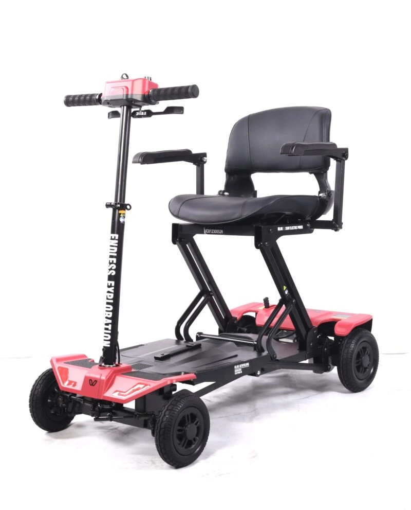 Lightweight Folding Boot Scooter | IGlide AutoFolding | Mobility Scooter with Remote Control | 12 Mile Range | Removable Battery | Puncture Proof Tyres - Image 4