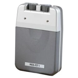 TENS machine with dual dials and MED-FIT 1 label.