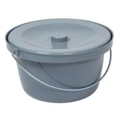 Wheeled Commode | Shower Chair With Wheels | with Detachable Armrest & Footrest - Image 6