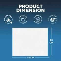 Wet Wipes for Adults | Extra Large & Biodegradable (70 Wipes) - Image 5