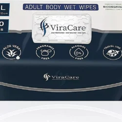 Wet Wipes for Adults | Extra Large & Biodegradable (70 Wipes) - Image 2