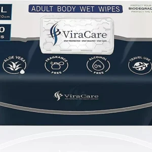 Wet Wipes for Adults | Extra Large & Biodegradable (70 Wipes)