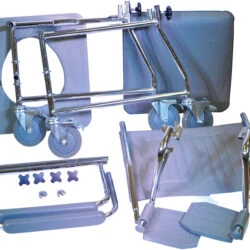 Wheeled Commode | Flat Packed Bedside Commode | Wheelchair Commode - Image 2
