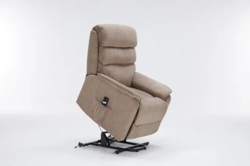 Electric Rise Recliner | Single Motor Rise and Recline Armchair for Elderly | Cambridge Fabric - Image 3