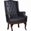black Armchair Chesterfield Armchair, Leather Armchairs For Elderly