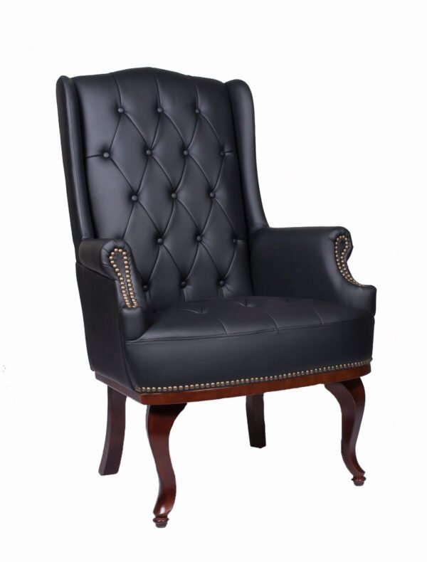 black Armchair Chesterfield Armchair, Leather Armchairs For Elderly