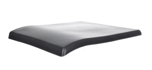 Black and gray Wheelable commode seat accessory.