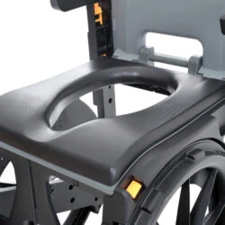 Wheelable Travel Commode | Shower Commode Chair for Elderly | Portable Lightweight Folding Commode | Rust Free - Image 12