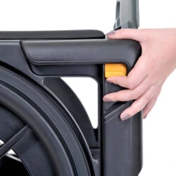Wheelable Travel Commode | Shower Commode Chair for Elderly | Portable Lightweight Folding Commode | Rust Free - Image 10