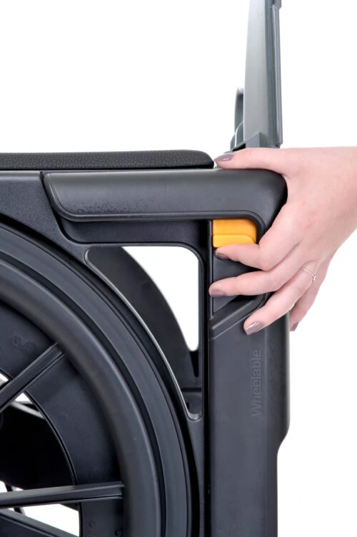 Wheelable Travel Commode | Shower Commode Chair for Elderly | Portable Lightweight Folding Commode | Rust Free - Image 10