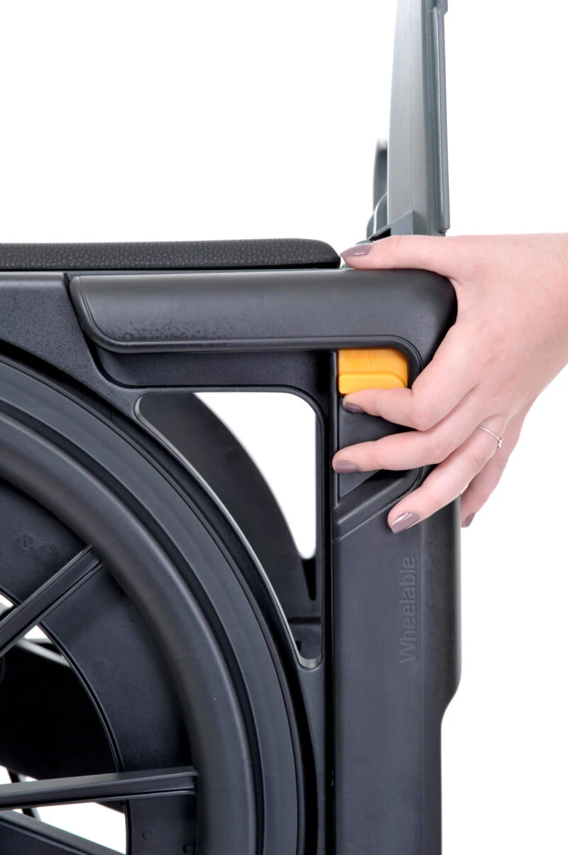 Wheelable Travel Commode | Shower Commode Chair for Elderly | Portable Lightweight Folding Commode | Rust Free - Image 10