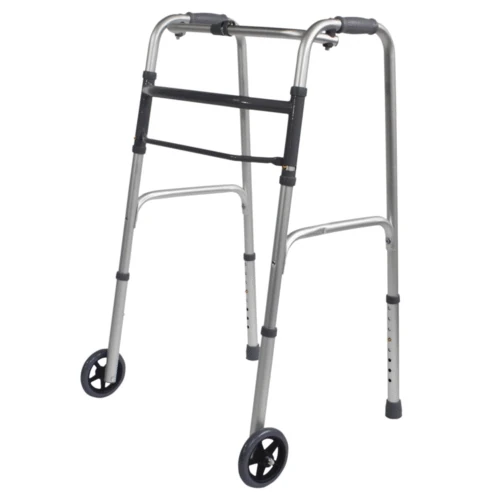 Walking Frame On Wheels | Folding Zimmer Frame For Seniors - Image 8