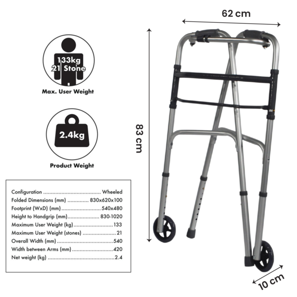 walking frames with wheels-zimmer frame- walker on wheels for elderly