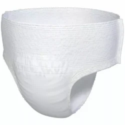 A single white Tena Pants adult nappy in medium size.