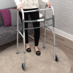 Walking Frame On Wheels | Folding Zimmer Frame For Seniors - Image 9