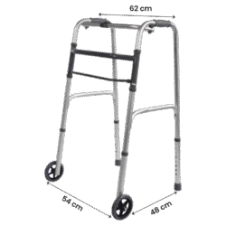 Walking Frame On Wheels | Folding Zimmer Frame For Seniors - Image 10