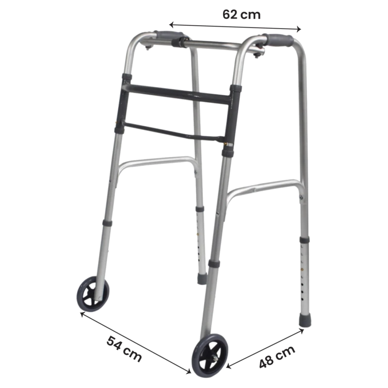 Walking Frame On Wheels | Folding Zimmer Frame For Seniors - Image 10