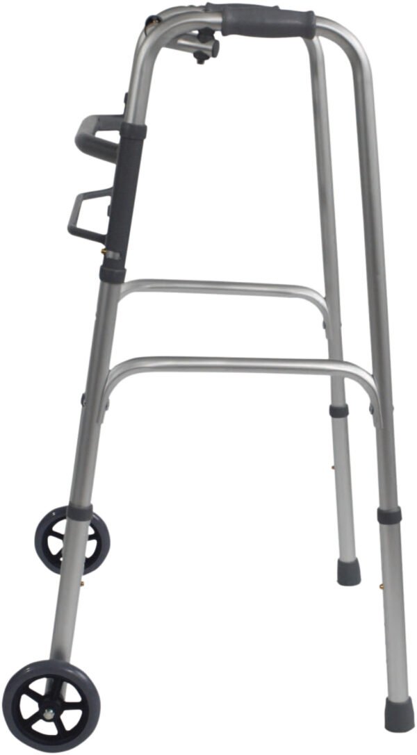 collapsible walking frame-Walking Frame On Wheels-Folding Zimmer Frame On Wheels For Seniors