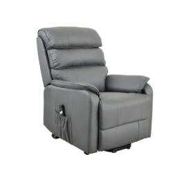 Electric Rise and Recline Armchairs for Elderly | Single Motor | Bonded Leather Recliner Armchair - Image 11