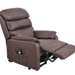 Electric Rise and Recline Armchairs for Elderly | Single Motor | Bonded Leather Recliner Armchair - Image 2