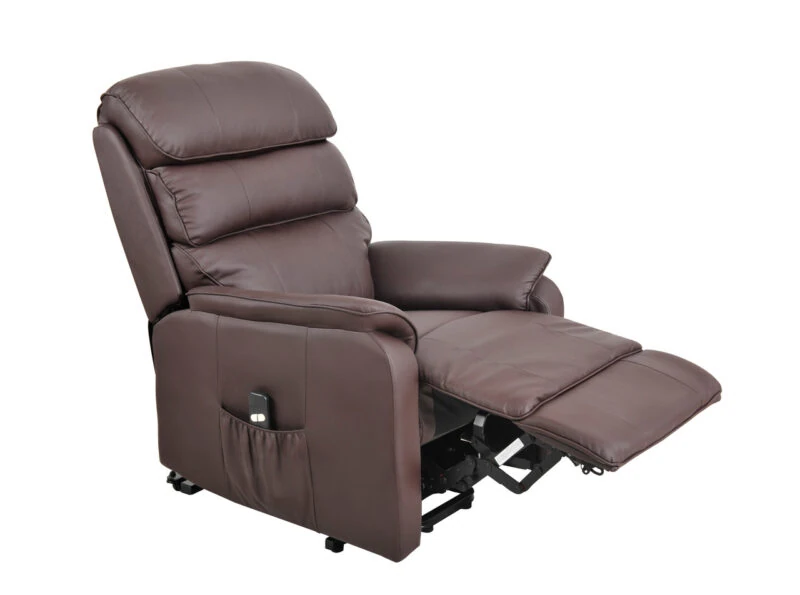 Electric Rise and Recline Armchairs for Elderly | Single Motor | Bonded Leather Recliner Armchair - Image 2