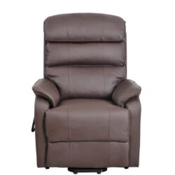 Electric Rise and Recline Armchairs for Elderly | Single Motor | Bonded Leather Recliner Armchair - Image 5