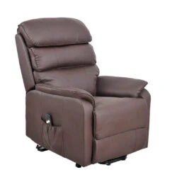 Electric Rise and Recline Armchairs for Elderly | Single Motor | Bonded Leather Recliner Armchair - Image 6