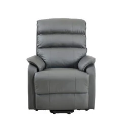 Electric Rise and Recline Armchairs for Elderly | Single Motor | Bonded Leather Recliner Armchair - Image 7