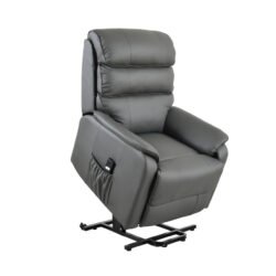 Electric Rise and Recline Armchairs for Elderly | Single Motor | Bonded Leather Recliner Armchair - Image 8