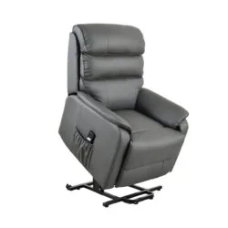 Electric Rise and Recline Armchairs for Elderly | Single Motor | Bonded Leather Recliner Armchair