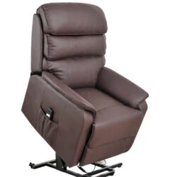 Electric Rise and Recline Armchairs for Elderly | Single Motor | Bonded Leather Recliner Armchair - Image 4