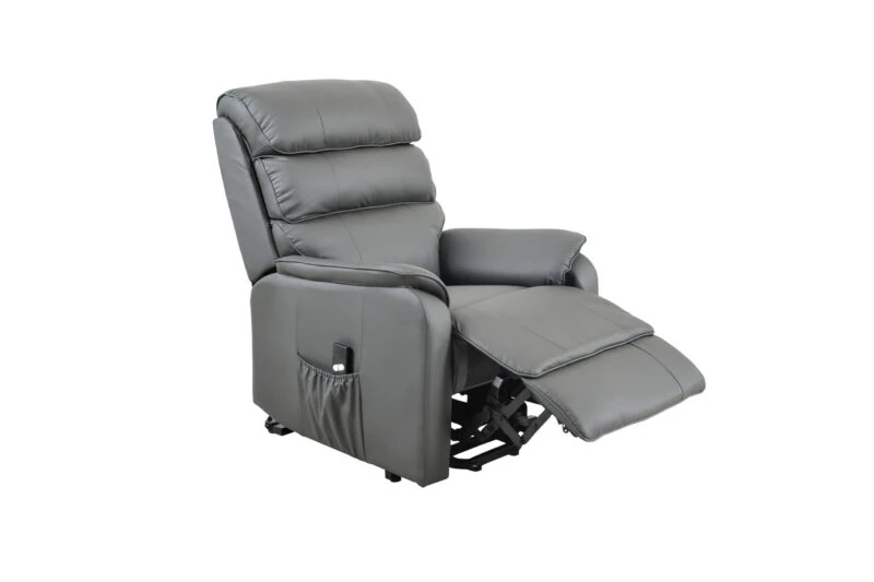 Electric Rise and Recline Armchairs for Elderly | Single Motor | Bonded Leather Recliner Armchair - Image 9