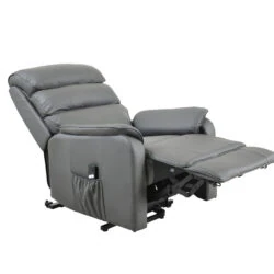 Electric Rise and Recline Armchairs for Elderly | Single Motor | Bonded Leather Recliner Armchair - Image 10